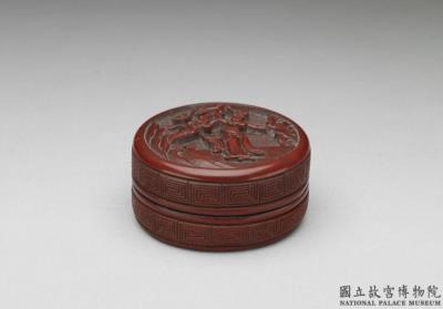 图片[2]-Carved lacquer figural box (containing Miniature molded snuff bottle), 18th century, Qing dynasty-China Archive